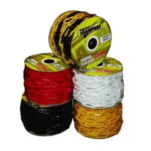 Cadena Plástica Amarilla/Naranja/Negra/Blanca 5/16 x20 Metros